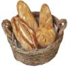 Melody Jane Dolls Houses Dollhouse Bread Loaves in Woven Basket 1:12 Shop Store Bakery Market Accessory view 1