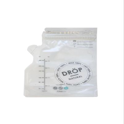 bblv Drp Breastmilk Storage Bag, 50 Count, Double Zipper, Large Capacity Breastmilk Bag, BPA Free, Pre-Sterilized, Breastmilk Refrigerate and Freezer Bag (240 ml)