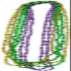 PMU Mardi Gras Party Beads Large Round 12mm x 48" Assorted Gold, Green, Purple (1x6) 6 pc view 1