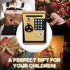LIKE Toy Piggy Bank Safe Box Fingerprint ATM Bank ATM Machine Money Coin Savings Bank for Kids (Golden) view 3
