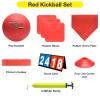 Xcello Sports Kickball Set - 10" Playground Ball, Throw Down Bases, Foul Marker Discs, 12" Pump and Scoreboard view 2