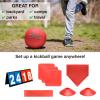 Xcello Sports Kickball Set - 10" Playground Ball, Throw Down Bases, Foul Marker Discs, 12" Pump and Scoreboard view 4