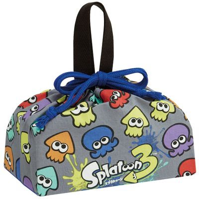 Skater KB7-A Drawstring Bag for Kids, Splatoon 3, Made in Japan