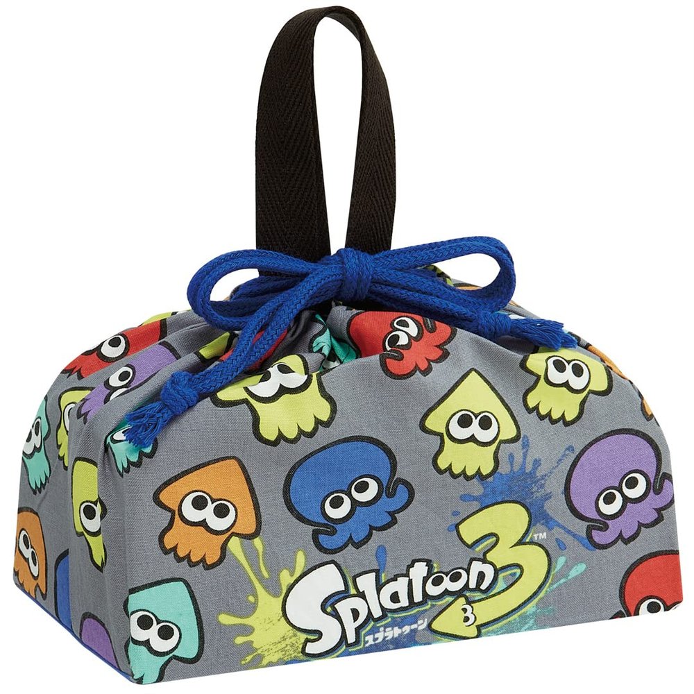 Skater KB7-A Drawstring Bag for Kids, Splatoon 3, Made in Japan