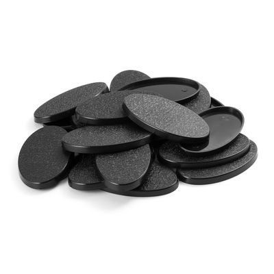 EasyPegs 60 x 35 mm Textured Plastic Oval Bases Wargames Table Top Games 20 Count