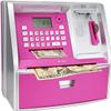 LIKE Talking ATM Savings Bank, Digital Piggy Bank, ATM Money Coins Machine for Kids Birthday Gift (Pink/Silver) view 1