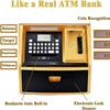LIKE Talking ATM Savings Bank, Digital Piggy Bank, ATM Money Coins Machine for Kids Birthday Gift (Golden/Black) view 2