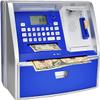 LIKE Talking ATM Savings Bank, Digital Piggy Bank, ATM Money Coins Machine for Kids Birthday Gift (Blue/Silver) view 1