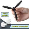 Outus 3 Sets Spare RC Plane Propellers 3 Blade Propeller Compatible with 761-11 BF109 Remote Control Radio Controlled Airplane Carbon Fiber Nose Cone with Savers and Adapters view 2