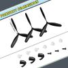 Outus 3 Sets Spare RC Plane Propellers 3 Blade Propeller Compatible with 761-11 BF109 Remote Control Radio Controlled Airplane Carbon Fiber Nose Cone with Savers and Adapters view 3