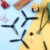 Outus 3 Sets Spare RC Plane Propellers 3 Blade Propeller Compatible with 761-11 BF109 Remote Control Radio Controlled Airplane Carbon Fiber Nose Cone with Savers and Adapters view 4