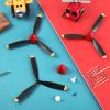 Outus 3 Sets Spare RC Plane Propellers 3 Blade Propeller Compatible with P40 Fighter Remote Control 761-13 Radio Controlled Plane Carbon Fiber Nose Cone with Savers and Adapters view 4