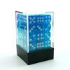 Bescon 12mm 6 Sided Dice 36 in Brick Box, 12mm Six Sided Die (36) Block of Dice, Translucent Lake Blue view 1