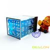 Bescon 12mm 6 Sided Dice 36 in Brick Box, 12mm Six Sided Die (36) Block of Dice, Translucent Lake Blue view 3