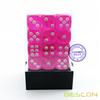 Bescon 12mm 6 Sided Dice 36 in Brick Box, 12mm Six Sided Die (36) Block of Dice, Translucent Pink view 4