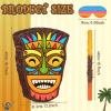 Threan Small Tiki Tropical Hawaii Piata with Blindfold Bat Aloha Luau Piata for Hawaiian Luau Themed Party Decoration Summer Birthday Party Supplies, 15.7 x 3.1 x 12.2 Inch view 2
