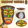 Threan Small Tiki Tropical Hawaii Piata with Blindfold Bat Aloha Luau Piata for Hawaiian Luau Themed Party Decoration Summer Birthday Party Supplies, 15.7 x 3.1 x 12.2 Inch view 3