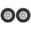2PCS RC Trailer Rear Wheels Trailer Rear Wheels Tire for 1/14 Tractor Truck RC Climber Trailer Parts view 3