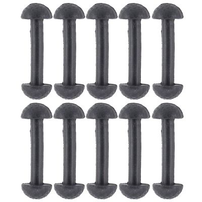 ApplianPar Replacement Leg Band Connectors for Vintage Figures Toys Black Rubber Pack of 10