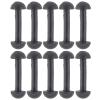 ApplianPar Replacement Leg Band Connectors for Vintage Figures Toys Black Rubber Pack of 10 view 1