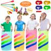 29PCS Potato Sack Race Bags, Egg and Spoon Race, Carnival Games 3-Legged Relay Race Bands, Outdoor Games for Kids and Adults (with Game Prizes & Whistles), Outside Yard Lawn Birthday Party Games view 1