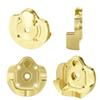 QUPA AM STORE 2PCS Brass Outer Portal Housing Covers Counterweight for 1/18 AXIAL UTB18 Capra RC Car view 1