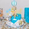 Yinder Bear Cake Toppers Mini Bear Cake Decorations Cake Toppers Gold White Pearl Ball for Birthday Party Decorations(Blue, Brown,Cute Style) view 4