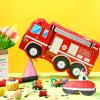 Fire Truck Piata with Hanging Loop Blindfold Bat and Confetti Filler for Kids Boys Firefighter Firetruck Theme Birthday Party Decorations Supplies, 16.14 x 8.9 x 3.15 Inches view 4