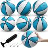 Honoson 6 Pack Water Pool Basketball Swimming Pool Rubber Waterproof Basketball for Summer Lake Party Favors(9 Inch,Light Blue) view 1