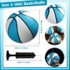 Honoson 6 Pack Water Pool Basketball Swimming Pool Rubber Waterproof Basketball for Summer Lake Party Favors(9 Inch,Light Blue) view 2