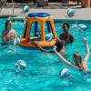 Honoson 6 Pack Water Pool Basketball Swimming Pool Rubber Waterproof Basketball for Summer Lake Party Favors(9 Inch,Light Blue) view 3