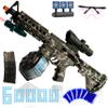 M416 Large Gel Splat Blaster for with Goggles, with Drum and Manual & Electric Dual Mode Gel Splat Blaster, for Team Game - Ages 14 +(Camouflage) view 1