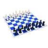 AARGKRAFT 17''Inches Tournament Vinyl Foldable Chess Set (Fide Standards) With 2 Extra Queens + Carry Pouch-For Professional Chess Players (Blue) For Adult,Kid,Child view 3