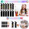 Mermaid Party Favors, 12 Pack Mermaid Birthday Party Supplies - Goodie Bags, Stickers, Scratch Art, Rings, Slap Bracelets, Keychains, Grow Animals for Party Decorations, Pinata Stuffers view 3