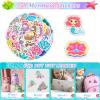 Mermaid Party Favors, 12 Pack Mermaid Birthday Party Supplies - Goodie Bags, Stickers, Scratch Art, Rings, Slap Bracelets, Keychains, Grow Animals for Party Decorations, Pinata Stuffers view 4