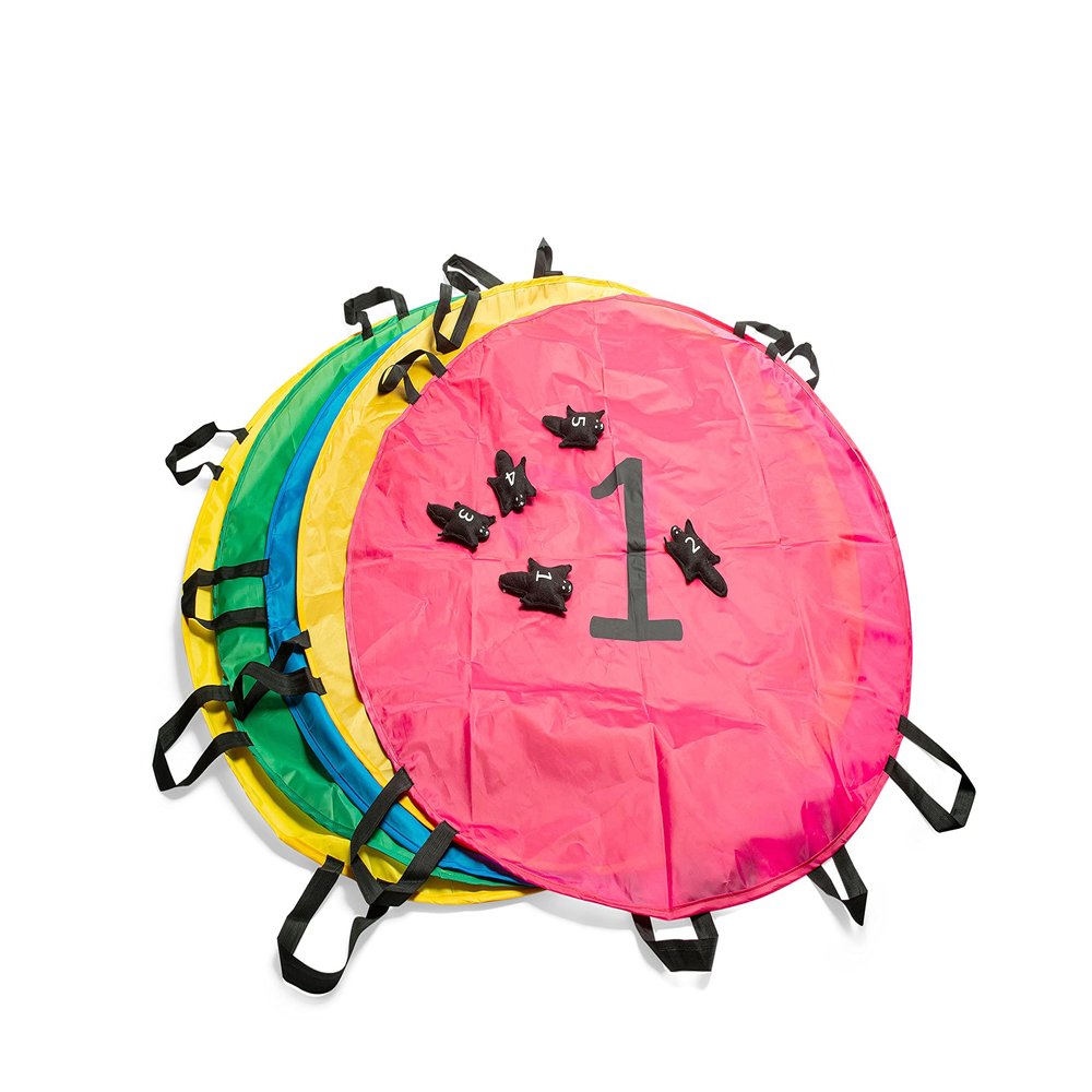 BS Toys Squirrel Parachute - Flight & Count Game for Kids - Fun Game Ideas & Easy to Understand Game - Contains Parachutes - for 2 to 20 Players