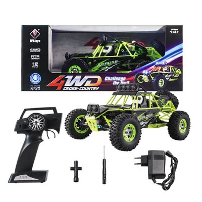 YuqiaoTime WLtoys 12427 RC Car 4WD 1/12 2.4G 50KM/H High Speed Monster Vehicle Remote Control Car RC Buggy Off-Road Car (12427 3B)