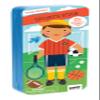Petit Collage - Sports Star - Shine Bright - Magnetic Dress-Up Game with Mix and Match Magnetic Pieces, Ideal for Ages 3+  Includes 2 Scenes and 25 Creative Magnetic Pieces view 1