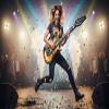 Zugar Land Gold Rock-n-Roll Inflatable Guitar (40 Inches) Vinyl. Perfect Party Favor, DJ Dance 80s Rocker (Gold Color (6 Pack)), view 4