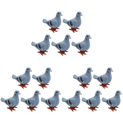15 Pcs Pigeon Wind-up Toys Pigeons Bird Whistle Pigeon Stuffed Animal Bird Whistle for KidsMini Clockwork Jumping Pigeons for Kids Ideal for Easter Birthdays Party Favors and Student Prizes