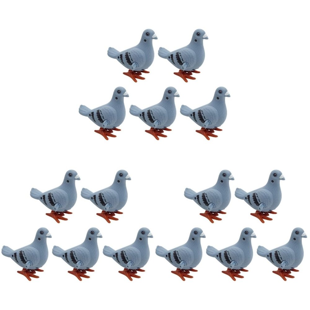 15 Pcs Pigeon Wind-up Toys Pigeons Bird Whistle Pigeon Stuffed Animal Bird Whistle for KidsMini Clockwork Jumping Pigeons for Kids Ideal for Easter Birthdays Party Favors and Student Prizes