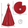 BMC Classic Plains Indian Teepees - Red 3pc Western Plastic Playset Accessories view 2