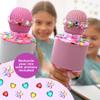 Move2Play, Kids Karaoke Microphone | Includes Stickers & Bluetooth | Kids Birthday Gift | Toy for All Ages 2, 3, 4, 5, 6+ Year Old Girls, Boys & Toddlers (Pink/Purple) view 3