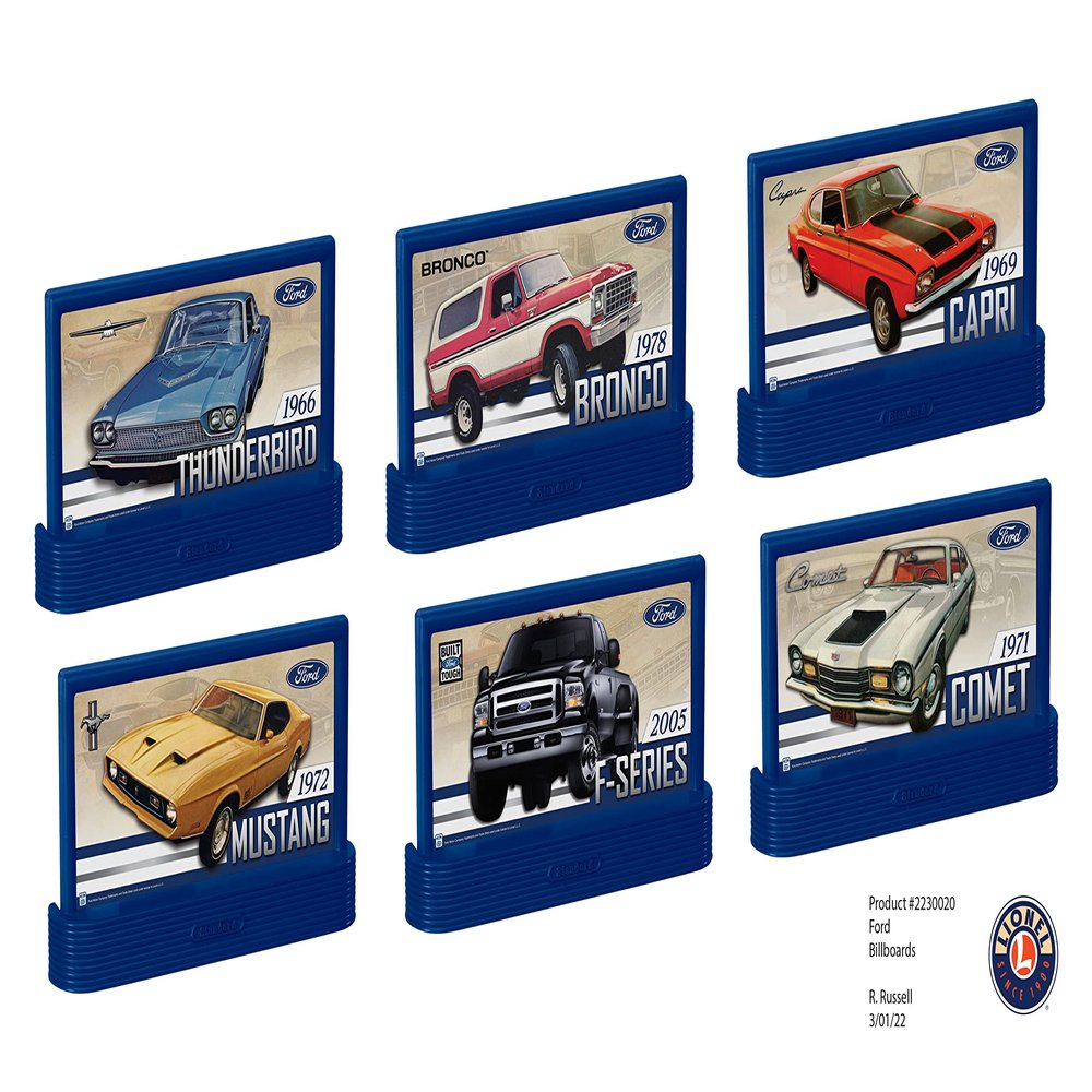 Lionel Ford Billboard 3-Pack