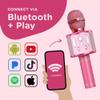 Move2Play, Kids Karaoke Microphone | Includes Stickers & Bluetooth | Kids Birthday Gift | Toy for All Ages 2, 3, 4, 5, 6+ Year Old Girls, Boys & Toddlers (All Pink) view 2