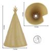 BMC Classic Plains Indian Teepees - Tan 3pc Western Plastic Playset Accessories view 2
