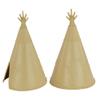 BMC Classic Plains Indian Teepees - Tan 3pc Western Plastic Playset Accessories view 3
