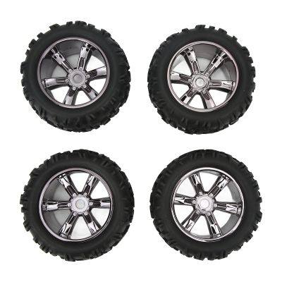 RC Rubber Tires, RC Rubber Tires Strong Cushioning Wear Replacement Rubber Tires for Maxx Arrma Kraton 1/8 1/10 RC Car ()