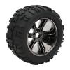 RC Rubber Tires, RC Rubber Tires Strong Cushioning Wear Replacement Rubber Tires for Maxx Arrma Kraton 1/8 1/10 RC Car () view 2