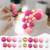 108 Pcs Balls Cake Topper DIY Cupcake Insert Foam Balloons for Cake Baking Wedding Anniversary Birthday Decoration(Pink Series, White, Gold,Multi Sizes) view 2